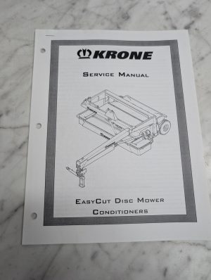 Krone Easycut Disc Mower Conditioners Service Manual Repair Maintenance Shop