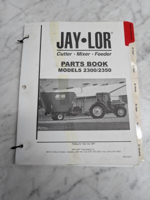 Jay Lor 2300 2350 Cutter Mixer Feeder 163 05 01 Parts Book Manual List