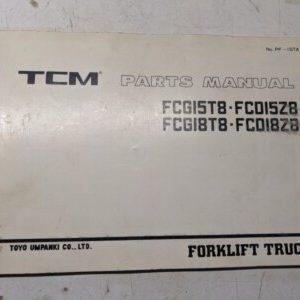 Tcm Fork Lift Parts List Book Manual Catalog Fcg 15 18 T8 Z8 Pf-15Ta