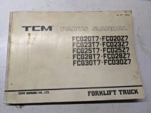Tcm Fork Lift Parts List Manual Catalog Fcg Fcd 20 23 25 28 30 T7 Z7 Pf-15Ea