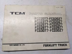 Tcm Fork Lift Parts Book Manual Catalog Fcg Fcd 20 23 25 28 30 T7 Z7 Pf-15Eb