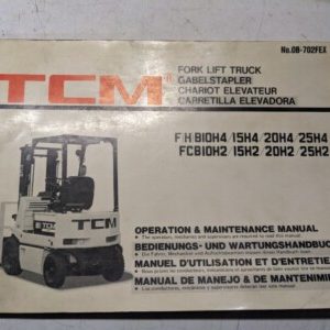 Tcm Fork Lift Parts List Book Manual Catalog F(H)B Fcb 10 15 20 25 H2 H4 1989