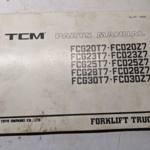 Tcm Fork Lift Parts List Book Manual Catalog Fcg Fcd 20 23 25 28 30 T7 Z7 1995