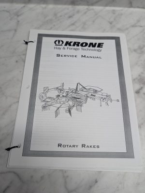 Krone Rotary Rakes Service Manual Repair Maintenance Shop