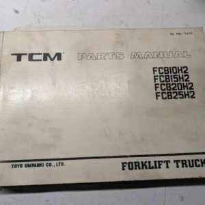 Tcm Fork Lift Parts List Book Manual Catalog Fcb 10 15 20 25 H2 Pb-743I 1991