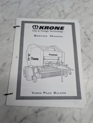 Krone Vario Pack Balers Service Manual Repair Shop Hay Forage Technology