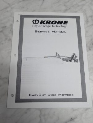 Krone Easycut Disc Mowers Service Manual Repair Maintenance Shop Hay Forage