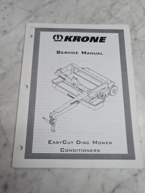 Krone Easycut Disc Mower Conditioners Service Manual Repair Maintenance Shop