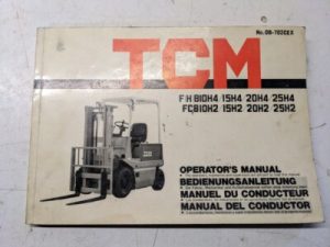 Tcm Forklift Operation Maintenance Manual F(H)B Fcb 10 15 20 25 H2 H4 1985