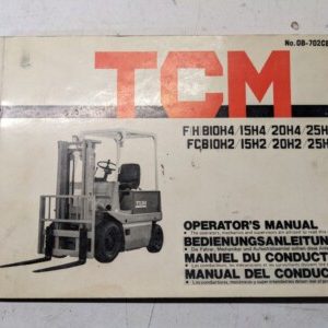 Tcm Forklift Operation Maintenance Manual F(H)B Fcb 10 15 20 25 H2 H4 1985