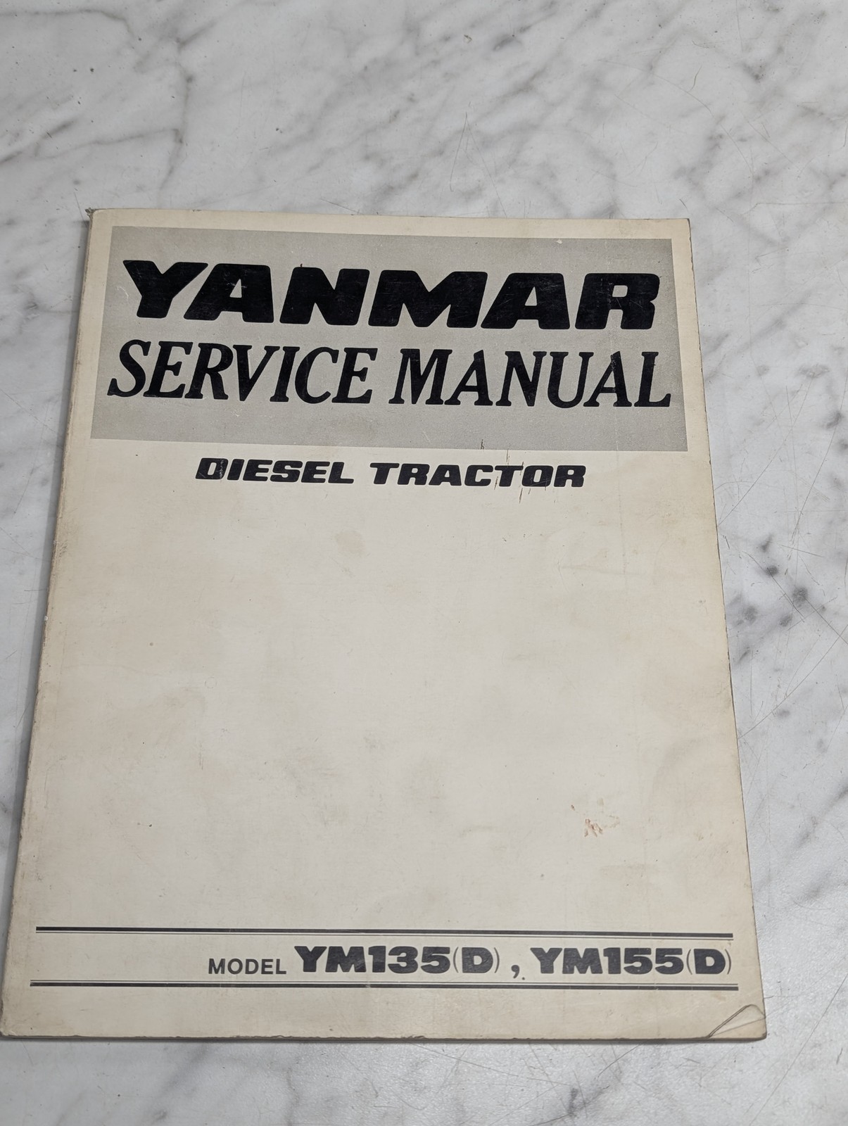 Yanmar Ym135(D) Ym155(D) Diesel Tractor Service Manual Repair Maintenance