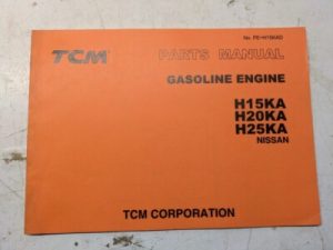 Tcm Fork Lift Parts List Book Manual Catalog H 15 20 25 Ka Pe-H15Kad 1995
