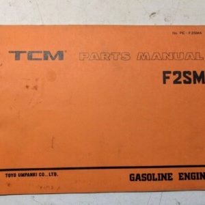 Tcm Fork Lift Parts List Book Manual Catalog F2Sm Pe-F2Sma 1992