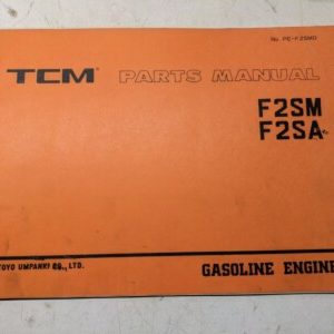 Tcm Fork Lift Parts List Book Manual Catalog F2Sm F2Sa Pe-F2Smd 1995