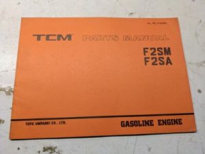 Tcm Fork Lift Repair Parts List Book Manual Catalog F2Sm F2Sa Pe-F2Smd