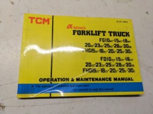 Tcm Fork Lift Maintenance Manual Fg Fhg Fhd Fd 10 15 18 20 23 25 28 30 N 17 8 Z