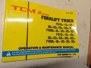 Tcm Operation Maintenance Manual Fg Fhg Fd Fhd 10 15 18 20 23 25 28 30 N 17 8 Z