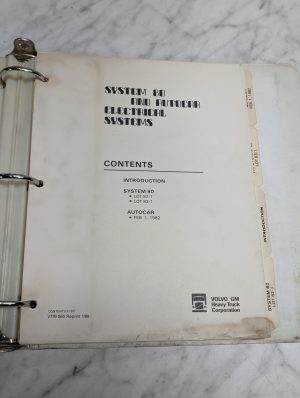 Volvo Gm Heavy Truck System 80 Autocar Electrical Systems 1982 1988 Manual