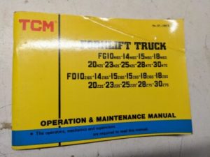 Tcm Operation Maintenance Manual Fg Fd 10 14 15 18 20 23 25 28 30 N 16S 7S Z