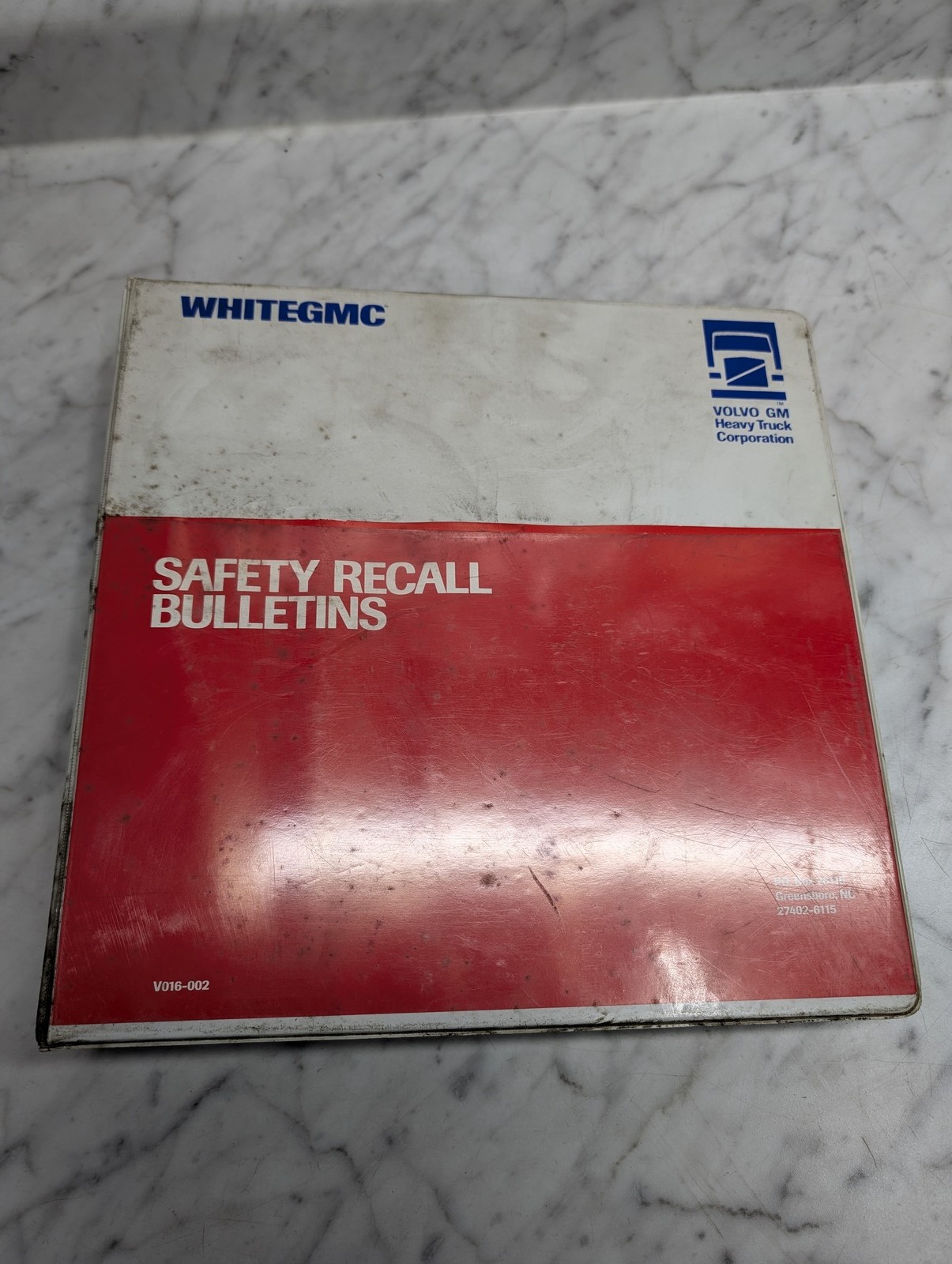 Whitegmc Volvo Autocar Gm Heavy Truck Safety Recall Bulletins V016-002