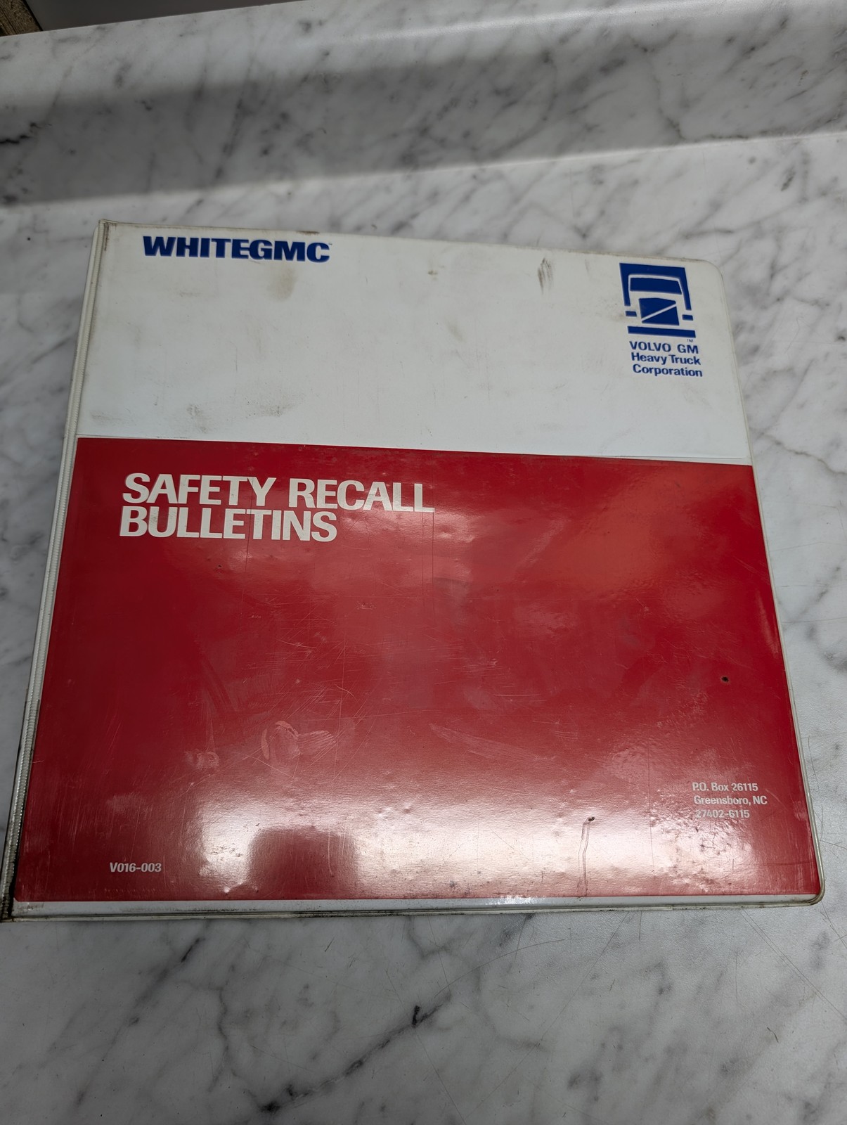 Whitegmc Safety Recall Bulletins V016-003 Volvo Gm Heavy Truck 1974