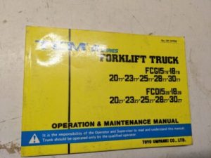 Tcm Forklift Operation Maintenance Manual Fcg Fcd 15 18 20 23 25 28 30 T 7 8 Z