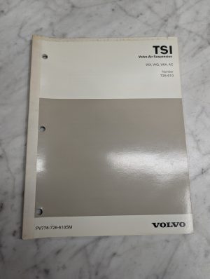 Volvo Tsi Air Suspension Wx Wg Wia Pv776-726-610Sm 726-610 Service Manual