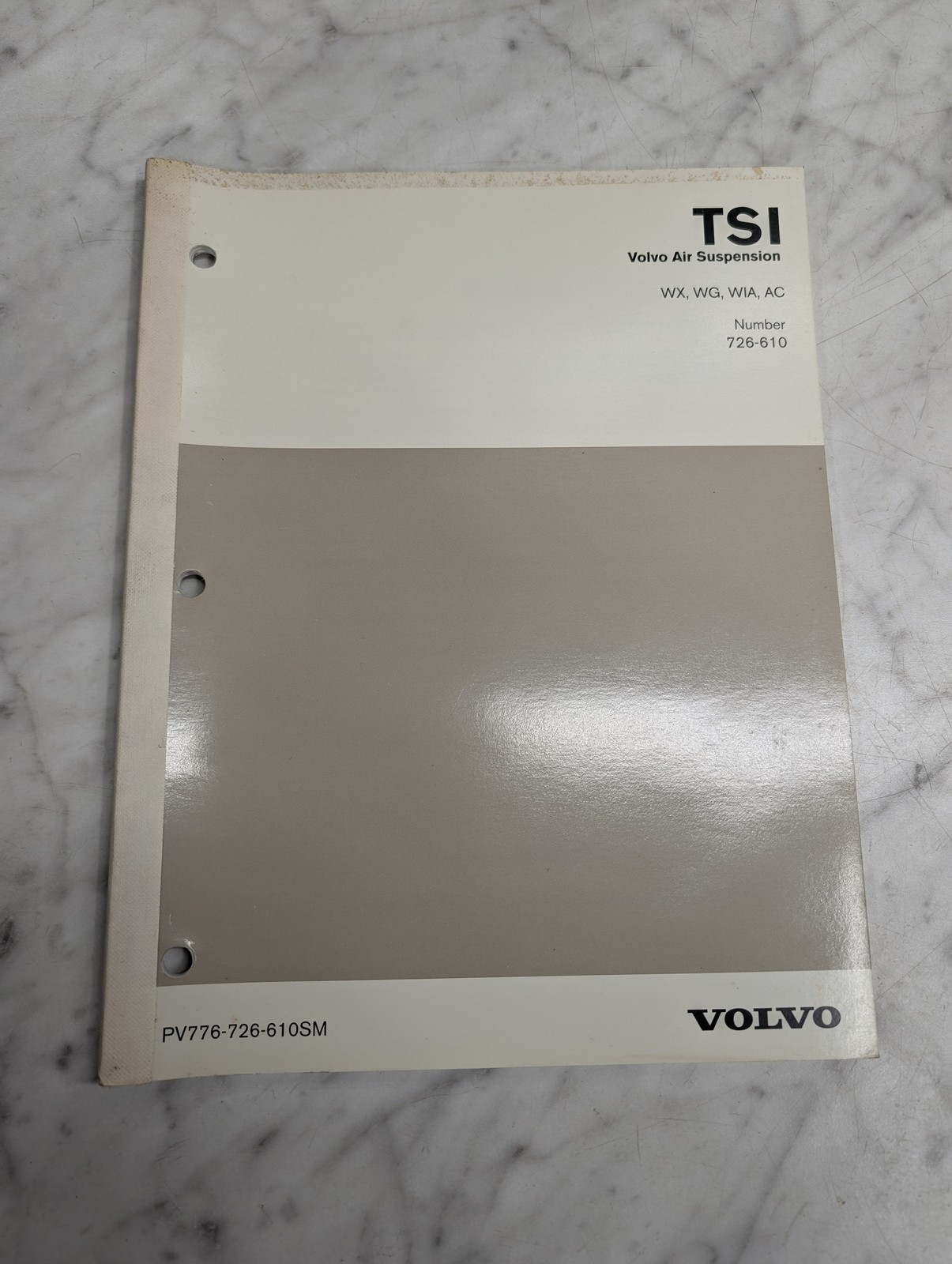 Volvo Tsi Air Suspension Wx Wg Wia Pv776-726-610Sm 726-610 Service Manual