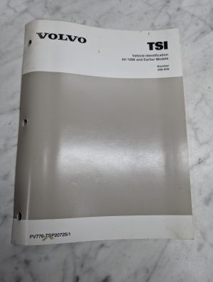 Volvo Tsi Vehicle Identification All 1996 Earlier Models Number 000-600 Pv776-Ts