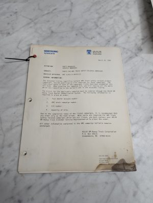 Whitegmc Volvo Gmc Service Recall Bulletins Lot Updates Dealership Literature