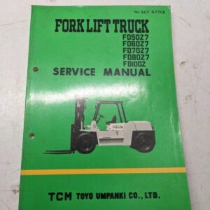 Tcm Fork Lift Service Repair Manual Book Truck Fd 50 60 70 80 100 Z 7 1988