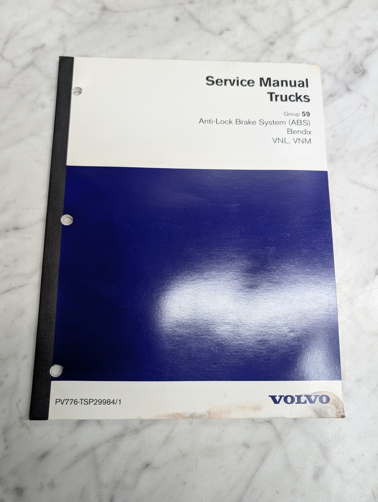 Volvo Vnl Vnm Group 59 Pv776-Tsp29984 1 Service Manual Antilock Brake Abs Bendix