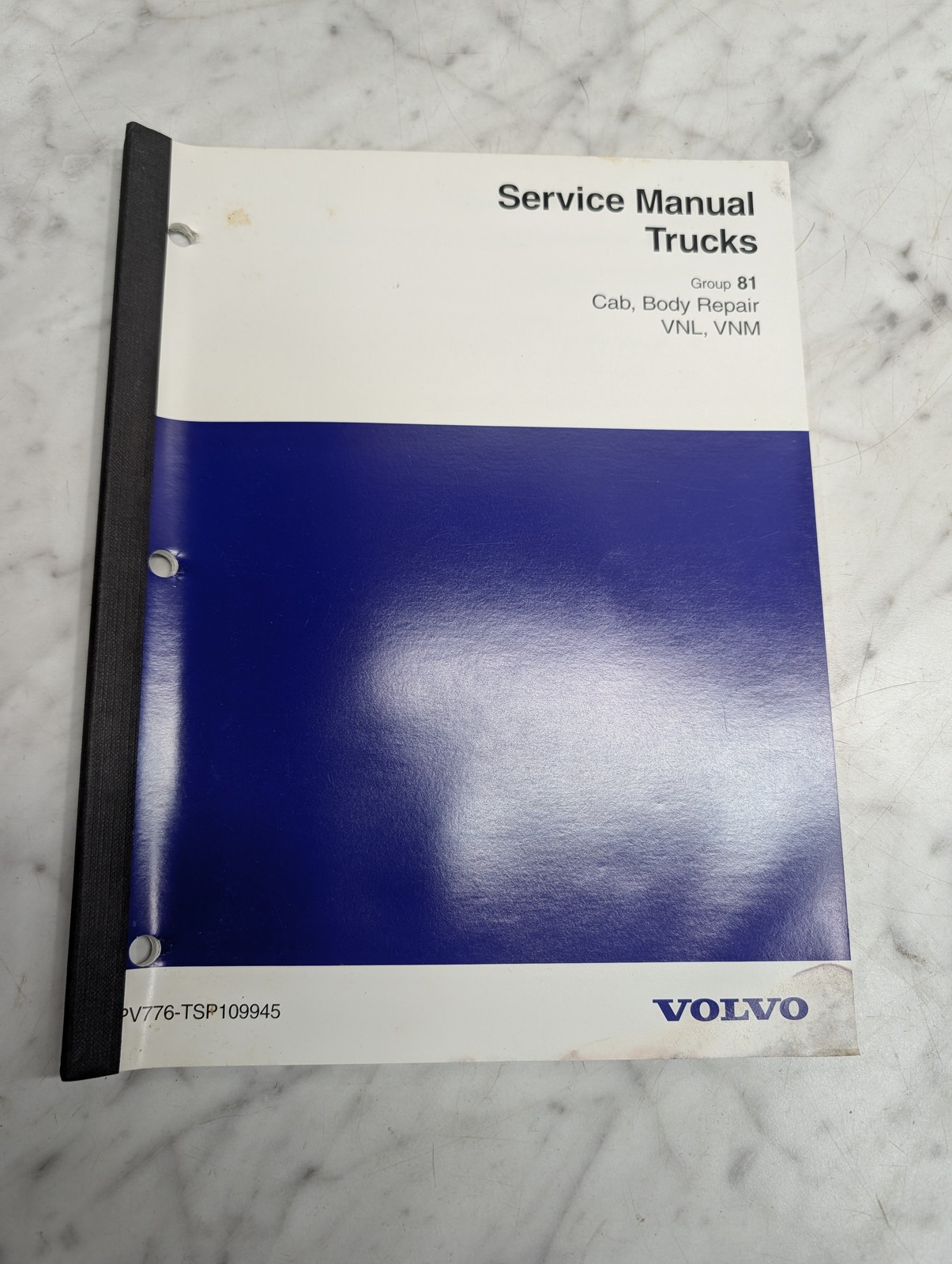Volvo Vnl Vnm Trucks Pv776-Tsp109945 Service Manual Repair Cab Body Repair