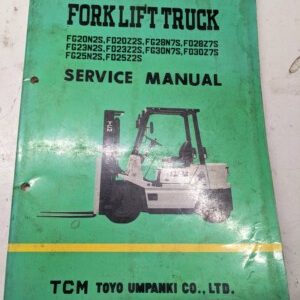 Tcm Fork Lift Service Repair Manual Book Truck Fg Fd 20 23 28 30 25 Z2S N7S Z7S