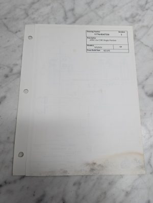 Volvo Drawing V776 8167216 Rev. 1 Atec Coe Single Position Wx Wh 1992 Diagram