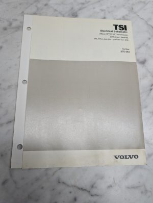 Volvo Electrical Schematic Allison Wtec Iii Transmission Wx Wxll 370-383