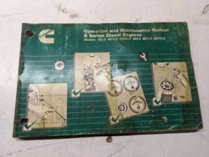 Cummins Operation Maintenance Manual B Series Diesel Engine 4 B 3.9 Bt Bta 6 5.9