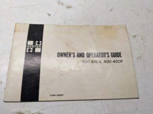 Hyster Owners Operators Guide Manual N 30 40 50 Ca Cr 1980 Fork Lift Truck