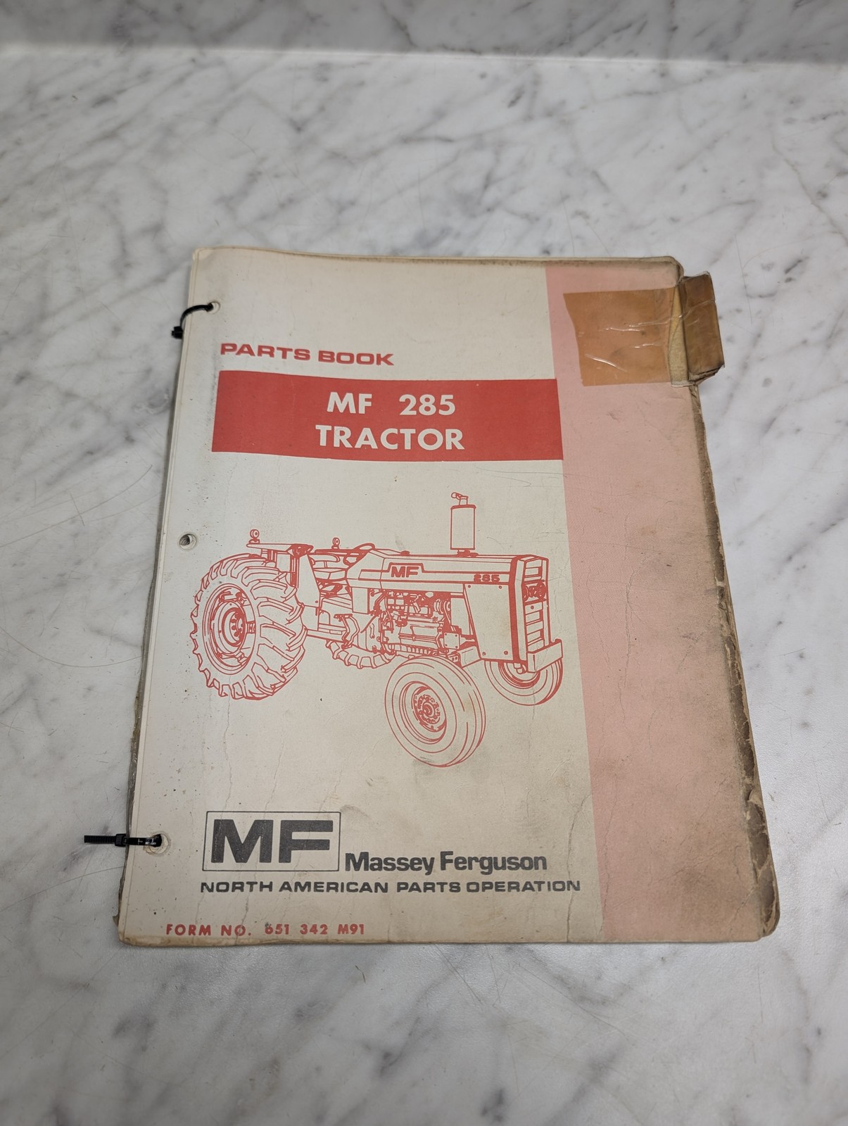 Massey Ferguson Mf 285 Tractor Form 651 342 M91 Parts Book Manual List Catalog