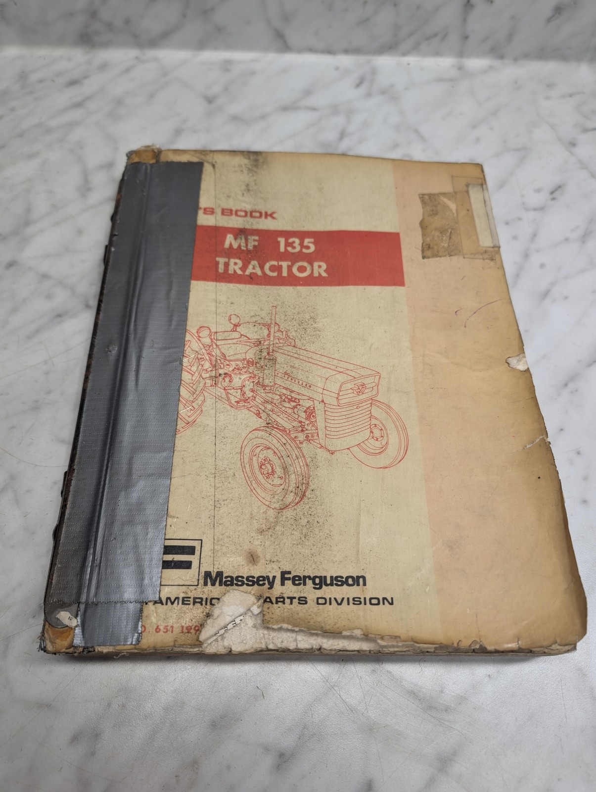 Massey Ferguson Mf 135 Tractor 651 199 Parts Book Manual List Catalog