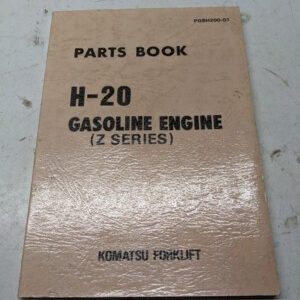 Komatsu Fork Lift Truck H-20 Gasoline Engine Parts List Book Manual Z Series