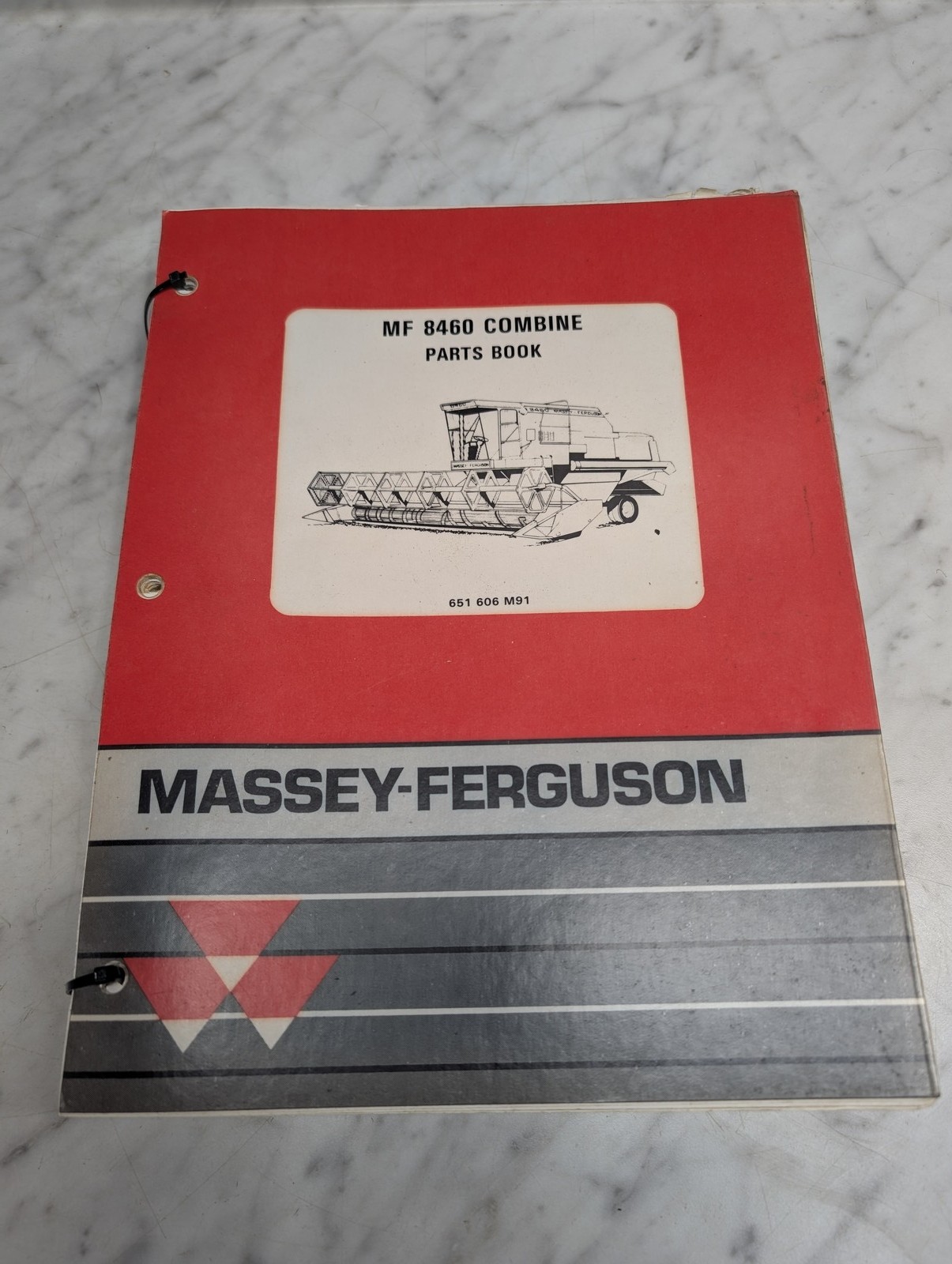 Massey Ferguson Mf 8460 Combine 651 606 M91 Parts Book Manual List Catalog