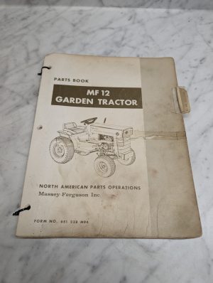 Massey Ferguson Mf 12 Garden Tractor Form No 651 238 M94 Parts Book Manual