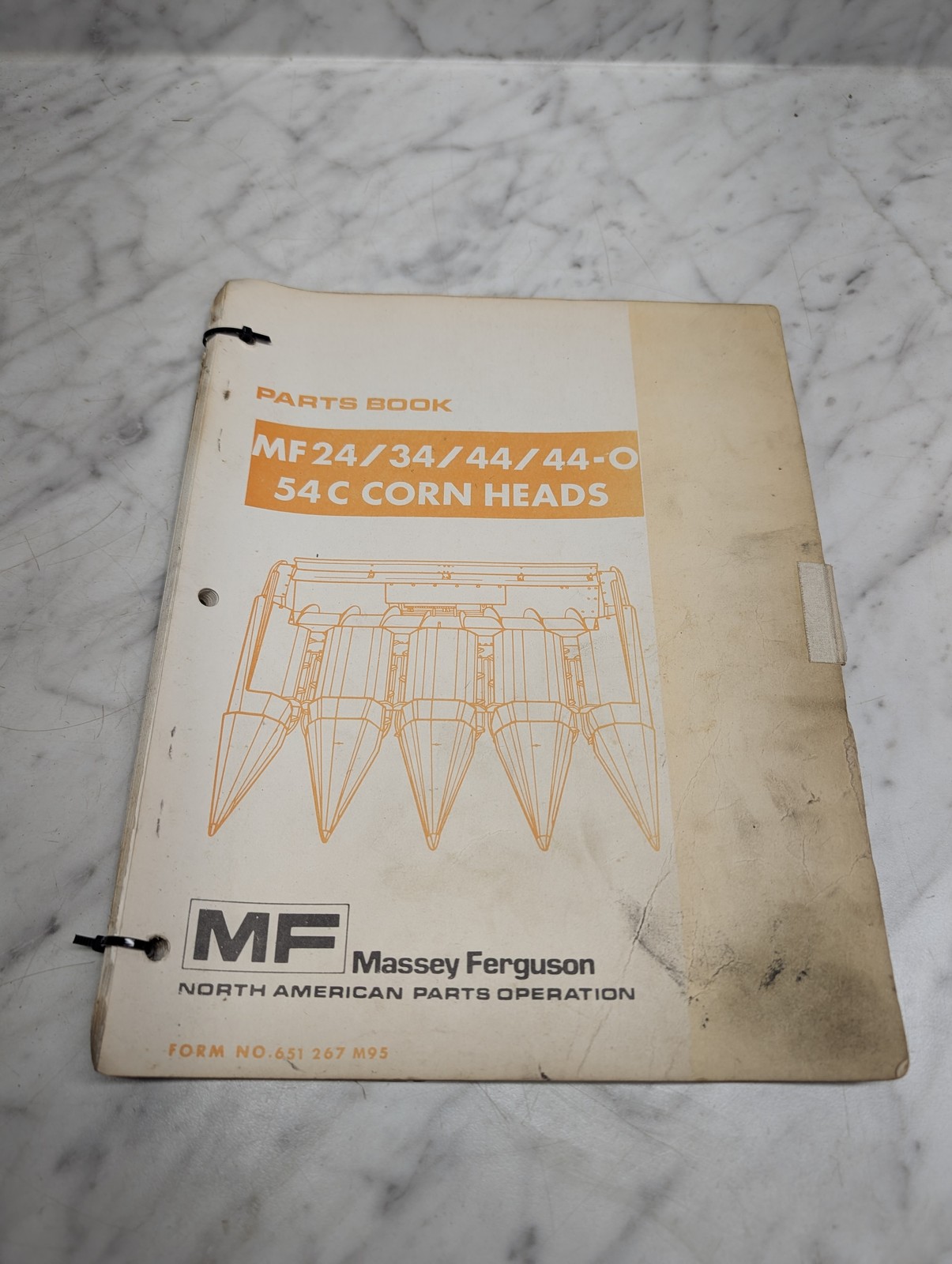 Massey Ferguson Mf 24 34 44 O 54 C Corn Heads Parts Book Manual List Catalog