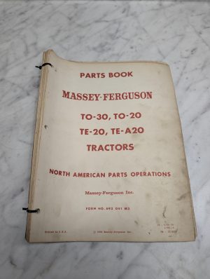 Massey Ferguson Mf To 30 20 Te A20 Tractors Parts Book Manual List