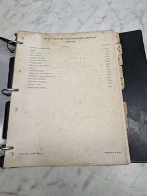 Massey Ferguson Mf 60 Backhoe Loader Service Manual Form 1448 794 M1 Repair Shop