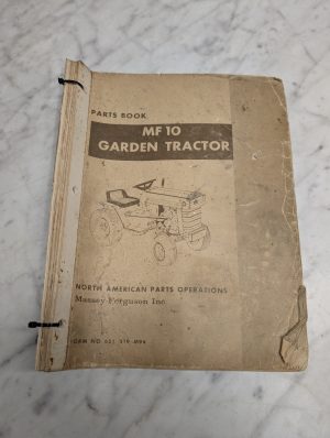 Massey Ferguson Mf 10 Garden Tractor Form 651 219 M94 Parts Manual List Catalog