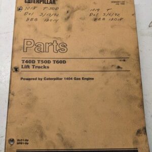 Caterpillar Cat Parts List Book Manual T 40 50 60 D 1990 Fork Lift Truck