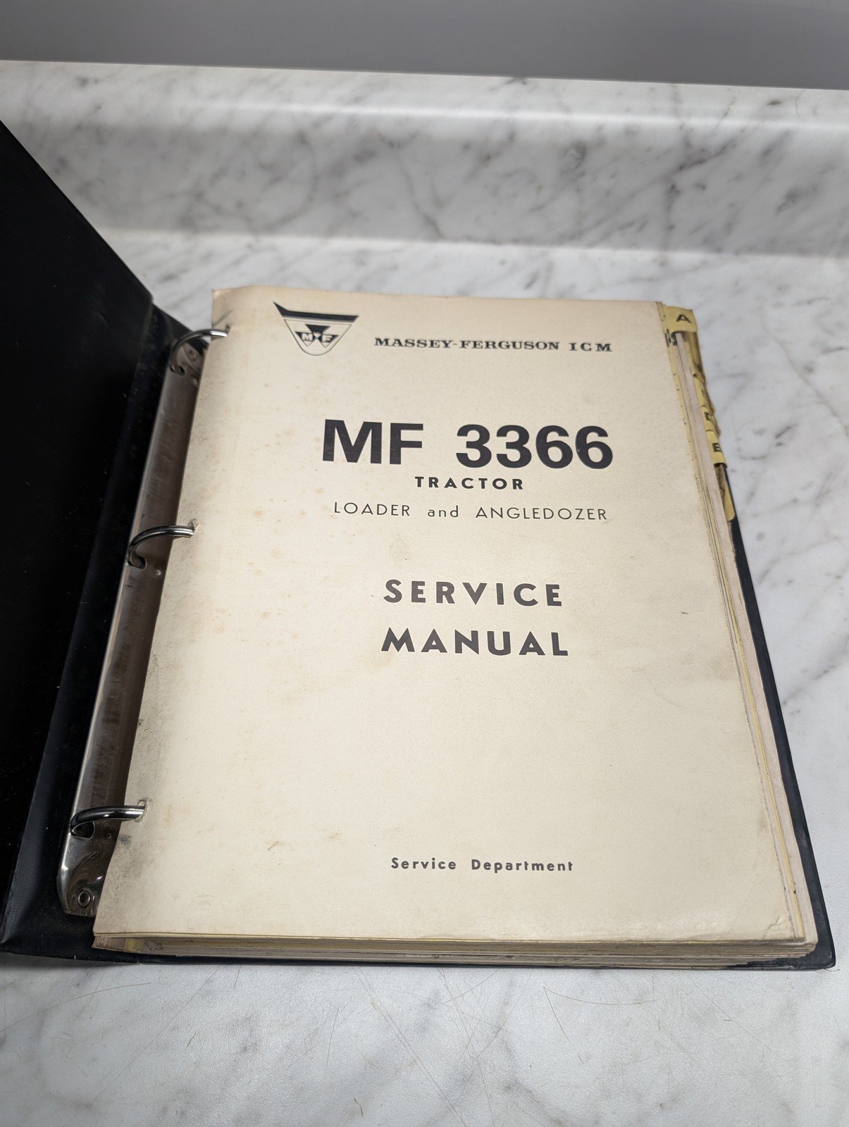 Massey Ferguson Mf 3366 Tractor Loader Angledozer Service Manual Industrial