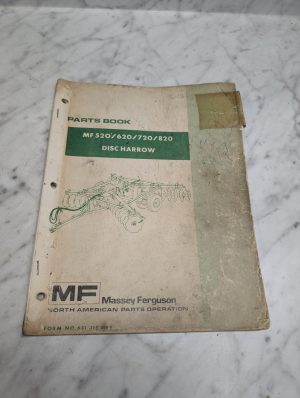 Massey Ferguson Mf 520 620 Disc Harrow Form No 651 315 M95 Parts Book Manual